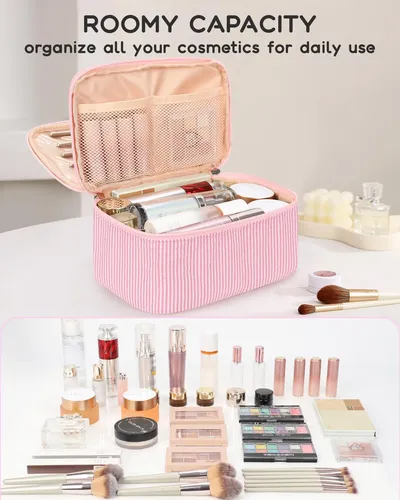 Relavel Bolsa De Maquillaje Grande, Bolsa De Cosméticos Port
