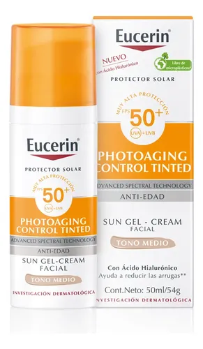 Protector Solar Eucerin Sun Fps50 Cc Cream Con Color X 50ml