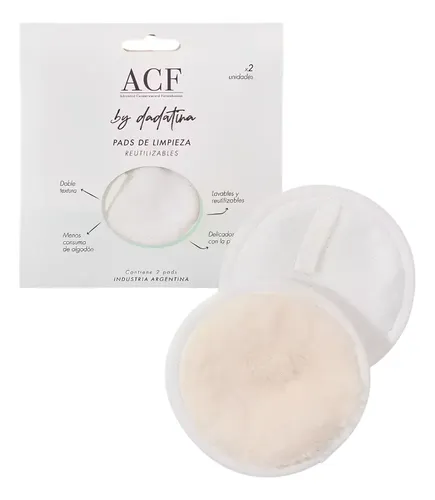 Acf By Dadatina Pads De Limpieza Reutilizables X2 Unidades