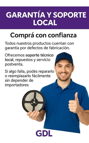 5mt Luces Led Para Atras De Espejos Directo A 220 Sin Fuente