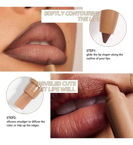 Lápices Delineadores De Labios Mate 2x Juaazin Saddle