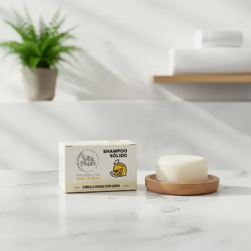 Shampoo Sólido Cabello Graso Sentida Botánica Vegano 60g
