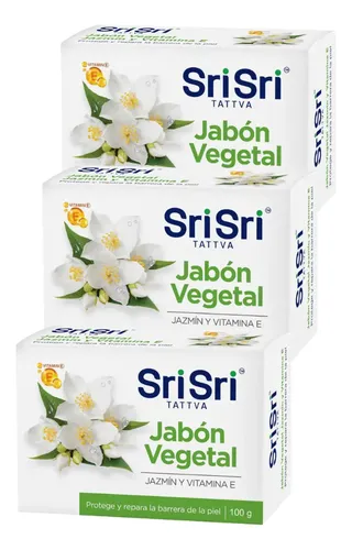 Pack de Jabones Corporales y Faciales Sri Sri Tattva Veganos para Todo Tipo de Piel
