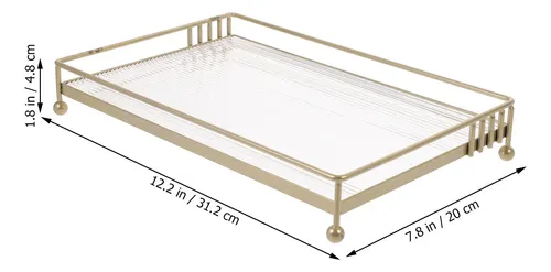 Set De 2 Bandejas Para Baño Y Maquillaje En Encimera