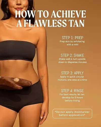 Mousse Bronceado Oscuro Peta Jane 7 Onzas Usa Sin Rayas