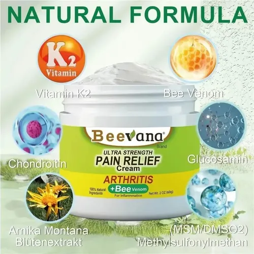 Crema Para Manos Y Pies Beevana Para Aliviar El Dolor Y Las