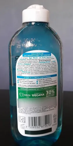Agua Micelar Garnier (acido Salicilico) Vencimiento Corto