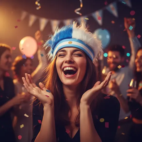 Vincha Peluca Pelos Parados Argentina Mundial Fiesta