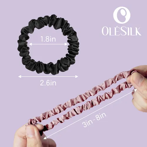 Cintas De Seda Para El Cabello Olesilk 100% Morera Para Muje