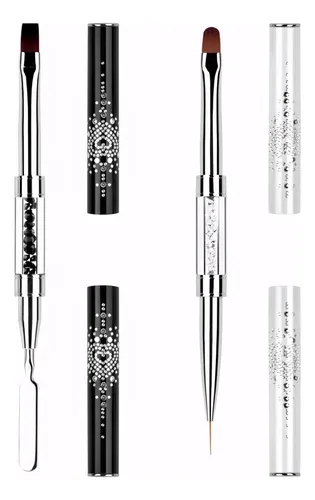 Jeonekid Set 2 Brochas Nail Art Doble Punta