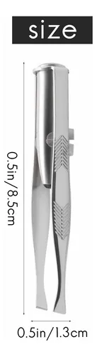 Pinza Para Pestañas Y Cejas De Acero Inoxidable Con Luz Led