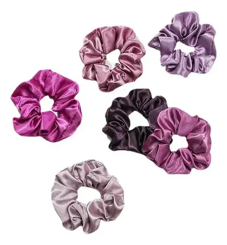 [at – 24pzas Scrunchies Donas For Cabello Accesorios Ligas