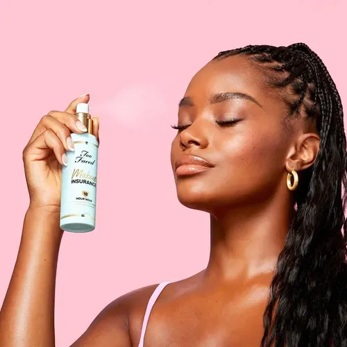 Spray fijador de maquillaje Too Faced, imprimador transparente Make Up Insurance