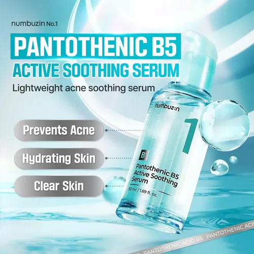 Numbuzin No.1 Pantothenic B5 Active Soothing Serum 50ml Momento De Aplicación Día/noche Tipo De Piel Todo Tipo De Piel