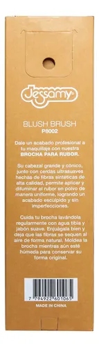 Brocha Para Rubor Maquillaje Profesional Jessamy P8002 Blanco