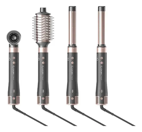Multi Styler Gama Italy Uniq Aura 4 En 1 Seca, Modela, Alisa, Riza Y Da Volumen 1500w – Negro