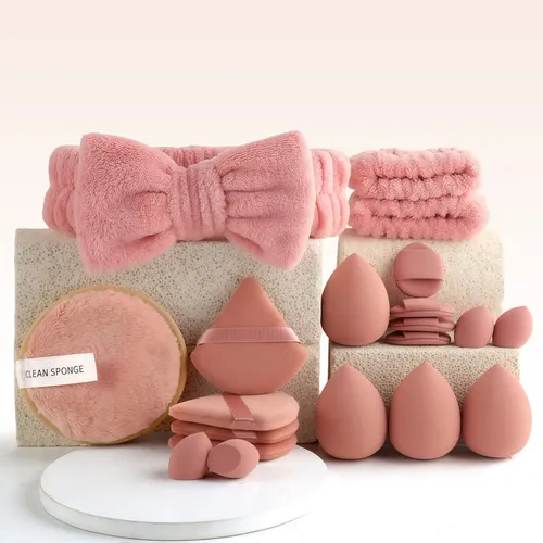 Set De 41 Piezas – Bolsa De Maquillaje Y Aseo En Color Beige