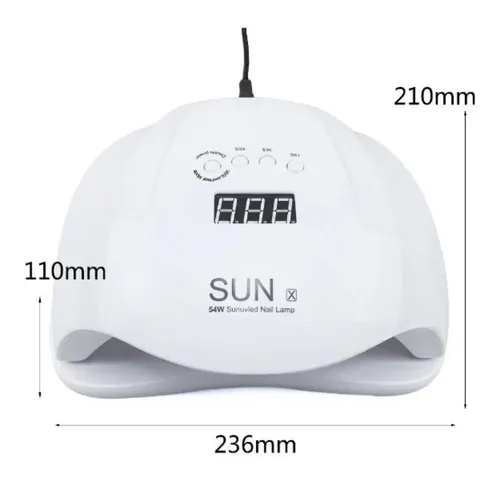 Cabina Uñas Profesional Uv Led 54w Sun X Semi-gel-acrilico