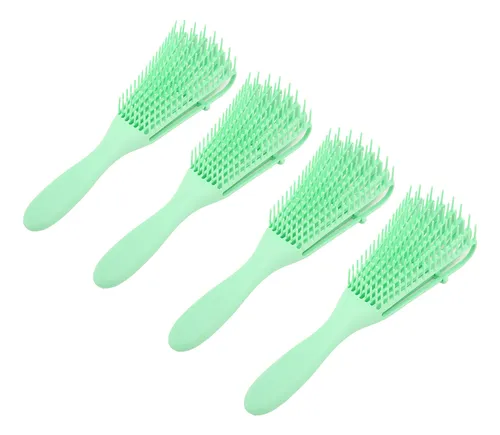 Peine Desenredante De Cabello, 4 Piezas, Cepillo De 8 Hilera