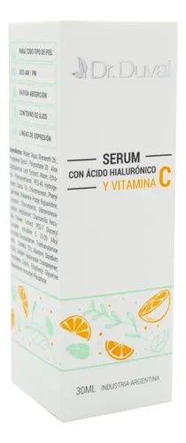 Sérum Con Ácido Hialurónico Y Vitamina C X30ml Dr. Duval Tipo de piel Todo tipo