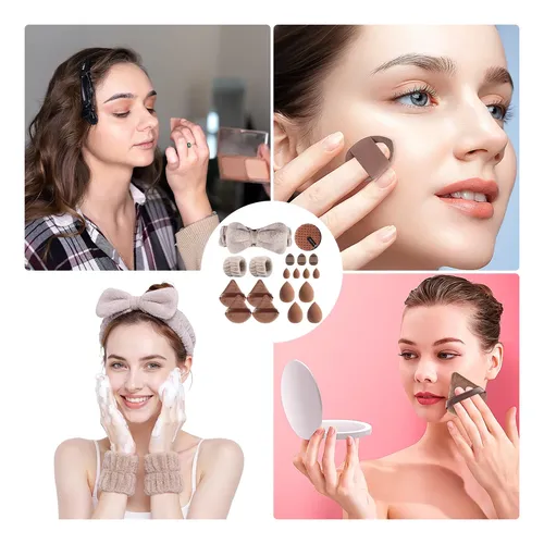 & 20kit Piezas Esponja Maquillaje En Polvo Beauty Blender .w