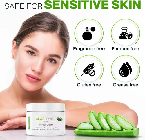 Loción Orgánica De Aloe Vera Para Rostro, Crema Hidratante