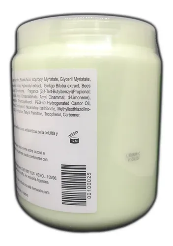 Crema Anticelulitis Biobellus 1kg Con Fragancia