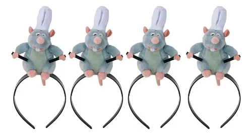 4pcs Diademas Ratatouille, Tarjetas Para El Pelo &vr