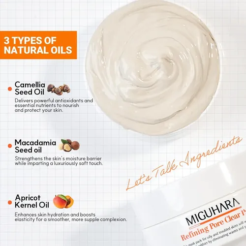 Mascarilla Facial De Arcilla Para Poros Miguhara 150g