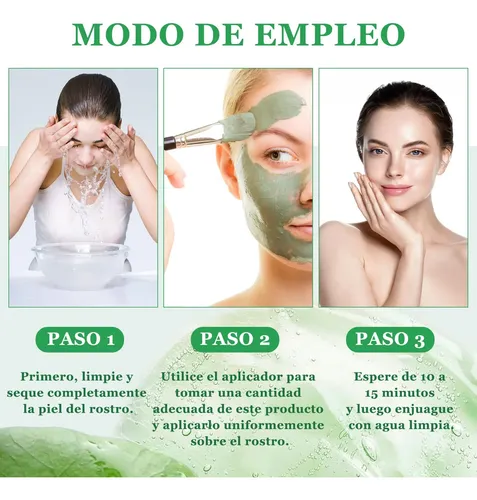 2pcs Green Tomato Clay Mask,mascarilla De Arcilla Para