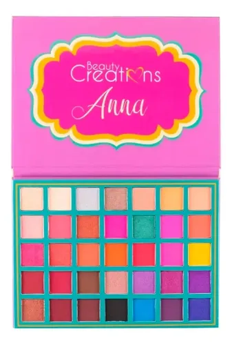 Paleta De Sombras Beauty Creations Modelos De Princesas Color De La Sombra Anna