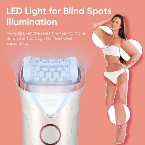 Depiladora Eléctrica Lavable Keda Xd-221 Blanco