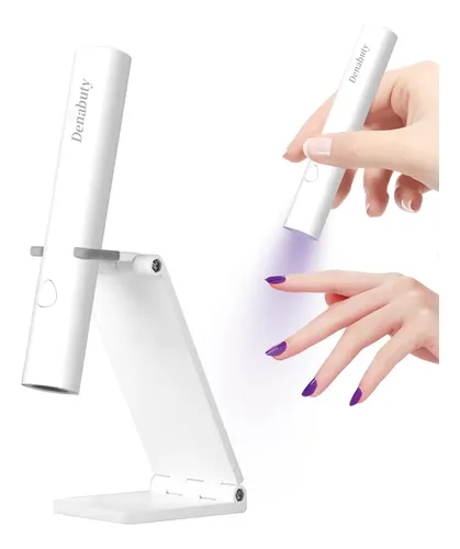 Lámpara Uv Led Para Uñas Portátil Blanca Recargable