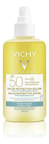 Vichy Capital Agua Protectora Solar Hidratante Fps50 200 Ml