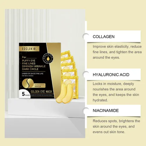 Almohadillas Eelhoe Gold Para Ojeras Y Arrugas
