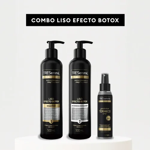 Shampoo Y Acondicionador Spray Frizz Tresemmé Liso Botox