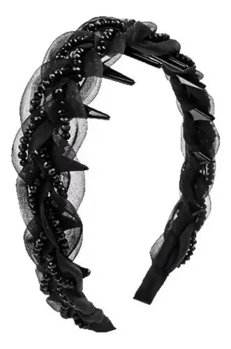 ..cinta Del Pelo Negra, Cinta Del Pelo Premium Para Mujer..