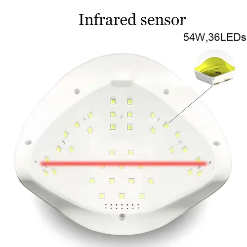 Cabina Uv Led Uñas 54w 4 Temporizadores Pantalla Digital