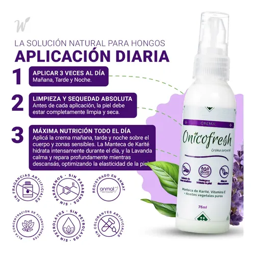 Crema Corporal Zonas Sensibles Codos Axilas Ingles Genital Pliegues Onicofresh Quemaduras simples Picaduras insectos Activos Naturales Lavanda Tea Tree