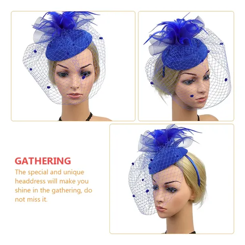 Accesorio Para El Cabello De Boda, Diadema De Hilo De Red, A
