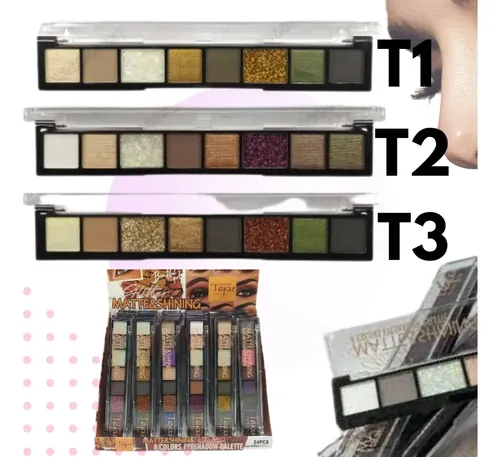 Paleta 8 Sombras Matte Shining Tejar 4200 Lefemme