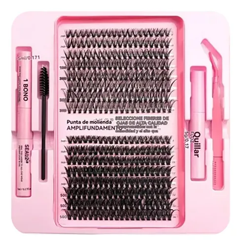 Kit Extensiones De Pestañas Individuales Con Pinza