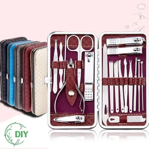 / Conjunto De Cortador De Unhas Zg De 19 Peças Com Estojo .