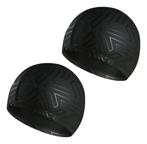2 Gorra Natacion De Pu Para Adultos Impermeable Elasticidad
