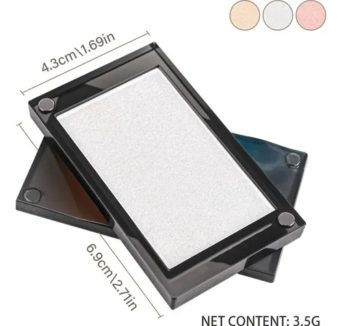 Iluminador Compacto Anwuozu 02 Pearl White Shimmer