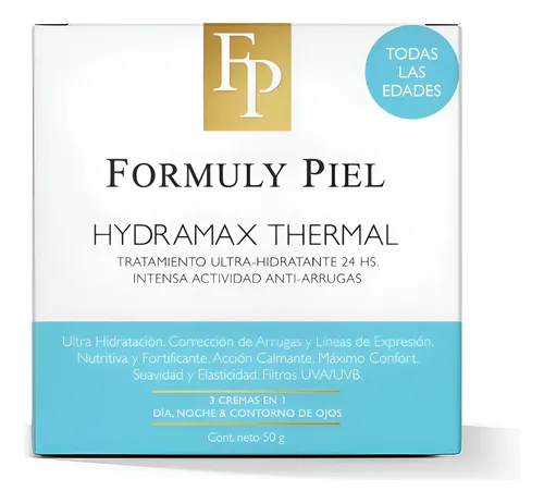 Crema Hidratante Facial Formuly Piel Hydramax Thermal X 50g.