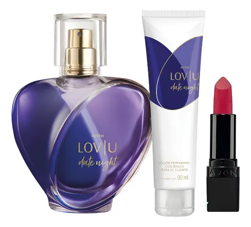 Avon Pack Lovlu Crema + Labial Date Night Mujer