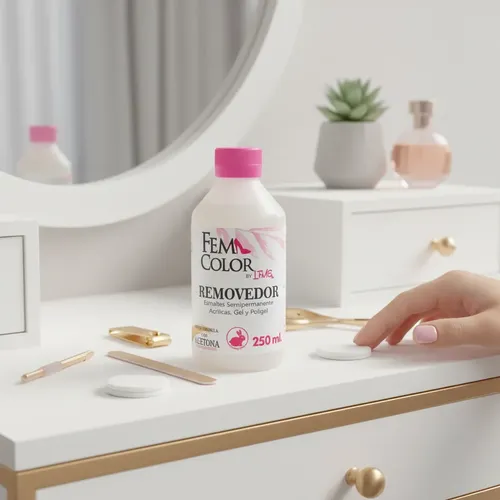 Removedor De Acrilico Y Esmalte Uv 250ml 12 Unidades Lfme