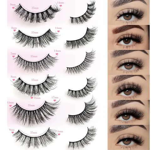 Pestañas Postizas Farred 6 Estilos 30 Pares Eye-lashes