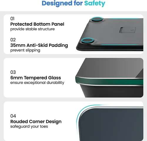 Bascula Etekcity Para Bascula Corporal De Bano Para Perso… Gris-azul